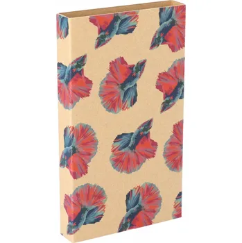 Jednorázové nádobí Reklamní CreaSleeve Kraft 288 papírový kraftový rukáv na zakázku, přírodní