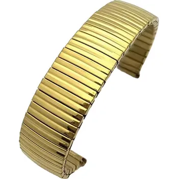 Řemínek na hodinky Ocelový náramek Ricardo Syracuse, zlatý - 16 mm