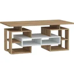 Konferenční stolek DORINDA typ 3, craft bílý/craft zlatý, 5 let záruka + vyzvednutí ZDARMA