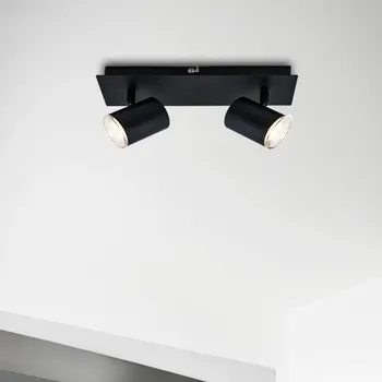 Lampička Briloner Bodové světlo Banyo Splash GU10 IP44 2 zdroje černá 2 x 5 W LED - Doprava zdarma