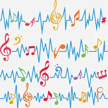 Plastová šablona, NOTY, cca 30 x 30 cm, 1ks