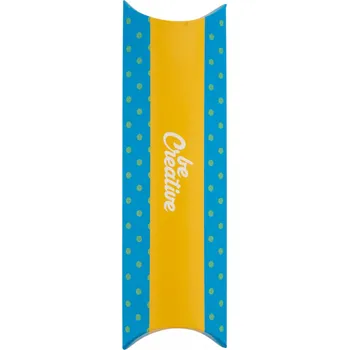 Dárková krabička Reklamní CreaBox Pillow Pen krabička na pera na zakázku, bílá