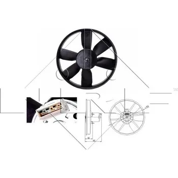 Chladič motoru Větrák, chlazení motoru NRF 47402