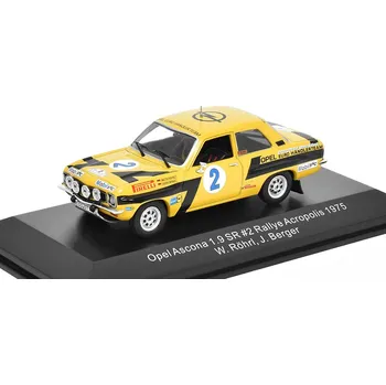 autíčko Opel Ascona 1.9 SR #2 Rallye Acropolis 1975 Rohrl / Berger 1:43 - CMR Opel Ascona 1.9 SR No.2 Rally Acropolis 1975 Rohrl / Berger - kovový model auta