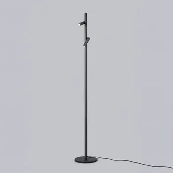 Lampička Helestra Coni LED stojací 2 bodovky 160cm černá LED celkem 18 W - Doprava zdarma
