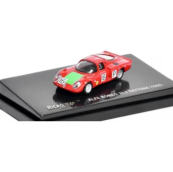 autíčko Alfa Romeo 33.2 Daytona #16 1968 Giunti / Galli 1:87 - Ricko Alfa Romeo 33.2 Daytona N 16 1968 Giunti, Galli - kovový model auta