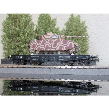 Modelová železnice H0 - limitovaná edice - plošinový vůz DRG s tankem Pz.Kpfw ep.IV
