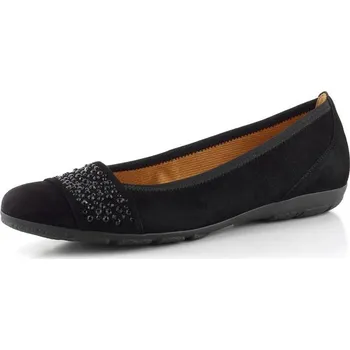 Dámské baleríny Gabor černé semišové baleríny 54.167.17 - 38.5 | P688258