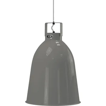 Jieldé Clément C360 závěsné šedá lesklá Ø 36cm - délka kabelu 150 cm, Ø baldachýn 8 cm 1 x 100 W - Doprava zdarma