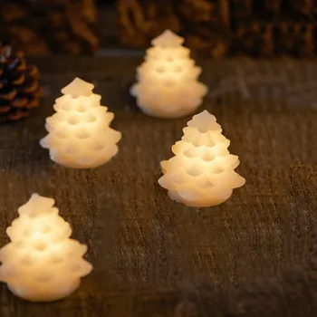 Lampička Sirius LED dekor světlo Carla mini, strom, vosk bílá, 4ks 4 x LED