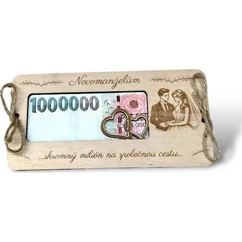 JarisWood Dárková karta novomanželům 3 Věnování na zadní straně: Bez věnování