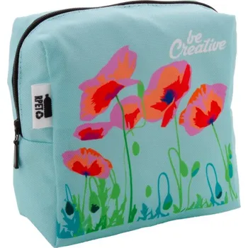 Kosmetická taška Reklamní CreaBeauty Square M kosmetická taštička na zakázku, černá