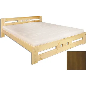 Postel Postel EOLUS, 180x200, masiv borovice/moření dub + vyzvednutí ZDARMA