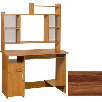 Psací stůl PC stůl s nástavcem KIER MAX, barva: švestka wallis, 5 let záruka + vyzvednutí ZDARMA