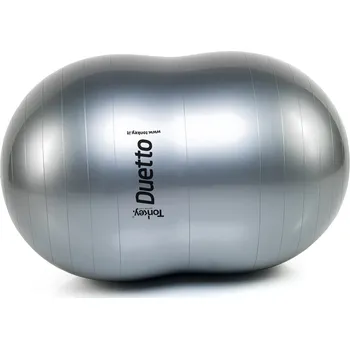 Gymnastický míč Cvičební gymnastický válec Duetto 70 cm Peanut Barva: Stříbrná - Standard