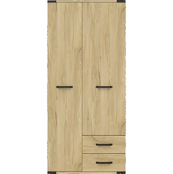 Šatní skříň Dvoudvéřová skříň LAVENDER, jasan běloruský, 5 let záruka +možnost VÝNOSU + vyzvednutí ZDARMA