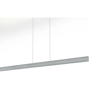 Knapstein Závěsné svítidlo LED Runa, nikl, délka 152 cm - Stříška - výška 5,5 cm, délka 40 cm matný nikl LED 72 W celkem - Doprava zdarma