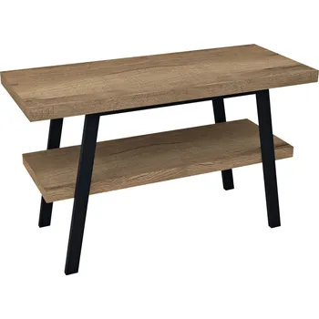 Nábytek TWIGA umyvadlový stolek 120x72x50 cm, černá mat/dub Rover