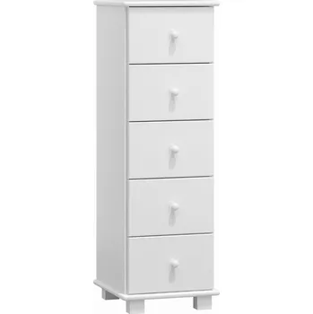 Komoda Komoda NEFTYS 24, hloubka 42 cm, masiv borovice, moření: bílé + vyzvednutí ZDARMA