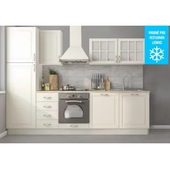 Kuchyňská linka JL Marley 285 cm Béžová/Mramor Latina