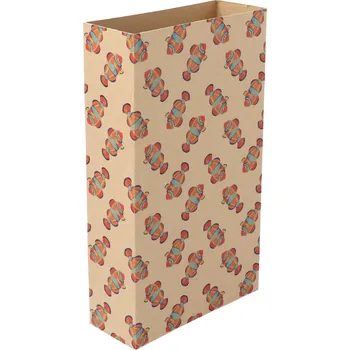 Jednorázové nádobí Reklamní CreaSleeve Kraft 339 papírový kraftový rukáv na zakázku, přírodní