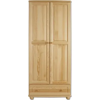 Šatní skříň Skříň dvoudveřová KIRIGAM, masiv borovice, moření: … +možnost VÝNOSU + vyzvednutí ZDARMA