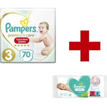Plenkové kalhoty Pampers Premium Care Pants 3 6-11 kg 70 ks - výprodej