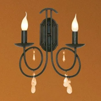 Lampička Artistar Decentní nástěnné světlo LISANNE průhledná, hnědočerná 2 x 40 W - Doprava zdarma