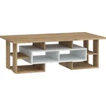 Konferenční stolek DORINDA typ 1, craft bílý/craft zlatý, 5 let záruka + vyzvednutí ZDARMA