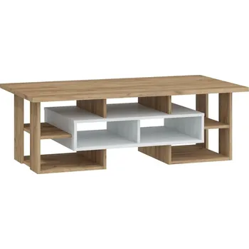 Konferenční stolek Konferenční stolek DORINDA typ 1, craft bílý/craft zlatý, 5 let záruka + vyzvednutí ZDARMA