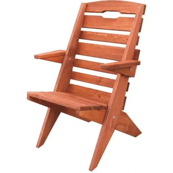 Jídelní židle RAUHI zahradní židle, barva dub + vyzvednutí ZDARMA