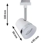 Paulmann URail Cone bodové světlo, bílá/chrom 1 x 10 W - Doprava zdarma