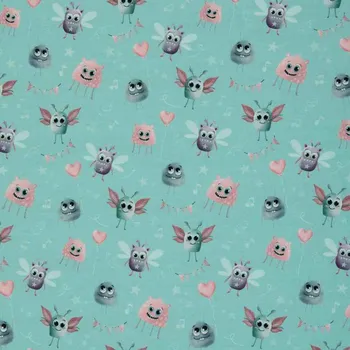 SWAFING Úplet příšerky na pastelově modré