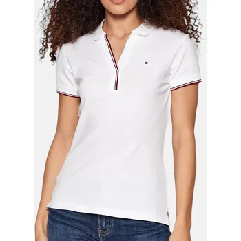 Dámské tričko Dámské polo triko Tommy Hilfiger - Velikost M, Barva Bílá 55778 ww0ww32556