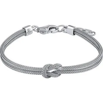 Náramek Stříbrný pletený náramek Brona s uzlem STF3418B