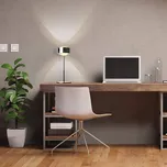 Top Light Stolní lampa LED Puk Meg Maxx Eye Table 37 cm chrom - Ø stínidla 16 cm, Ø podstavce 20 cm 2 x 16 W LED - Doprava zdarma