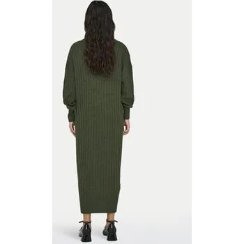 Dámské šaty ONLY Úpletové šaty New Tessa 15236372 Zelená Relaxed Fit S
