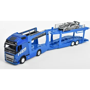 autíčko Volvo FH16 GL 750 XXL s modelem Porsche 911 GT2 RS 1:43 Volvo FH16 GL750 XXL s modelem Porsche 911 GT-2 RS - kovový model auta