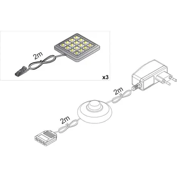 Osvětlení do akvária LED osvětlení TANIS II 3x, bílé + vyzvednutí ZDARMA