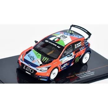autíčko Hyundai i20 R5 #66 Rallye WRC, Rallye Monza 1:43 Hyundai i20 R5 No.66 - kovový model