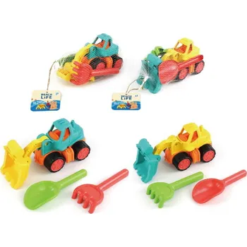 Hračka na písek Sada na písek, bagr a nářadí