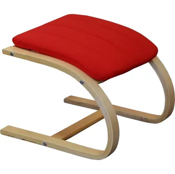 Křeslo podnožka BELLECOTE, červená + PROVĚŘENO zákazníky + vyzvednutí ZDARMA