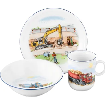 Dětská sada 3 ks COMPACT NA STAVBĚ, Seltmann Weiden