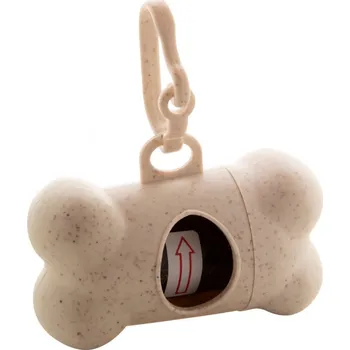 sáček na exkrement Reklamní Bocin zásobník na sáčky na odpadky, béžová