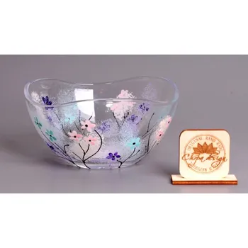 Skleněná miska - pomněnky, CHRPA KRNOV