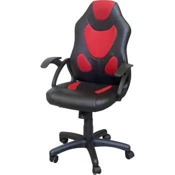 Kancelářské křeslo PELISTER 2, černá/červená + vyzvednutí ZDARMA