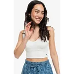 Dámský crop top Roxy PLEASE COME BACK velikost L bílá