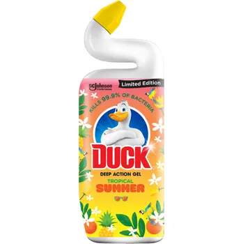 WC čistič Duck Deep Action Gel Tropical Summer WC tekutý čistící přípravek 750 ml