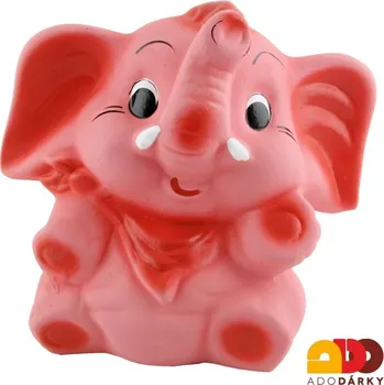 Pokladnička Pokladnička slon střední růžový 23 cm