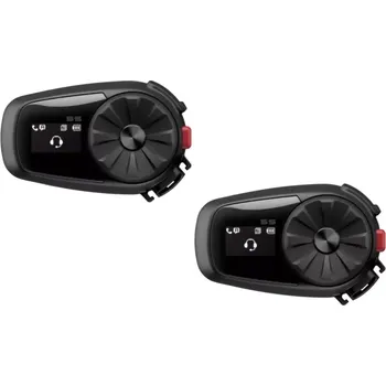 Interkom na motorku Komunikační zařízení / bluetooth headset / intercom SENA 5S ( DOSAH 0,7 KM ) - dvě jednotky - duo balení (Bluetooth headset pro jízdu na motocyklu)